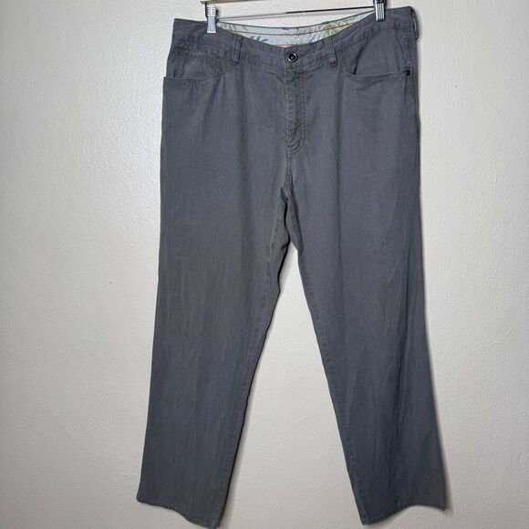 Tommy Bahama Other - Tommy Bahama Pants Men's 36x32 Gray Flat Front Straight Leg Relaxed Fit